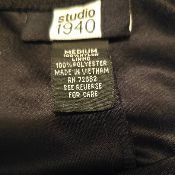 Studio 1940 Black Midi Skirt M - Picture 3 of 3